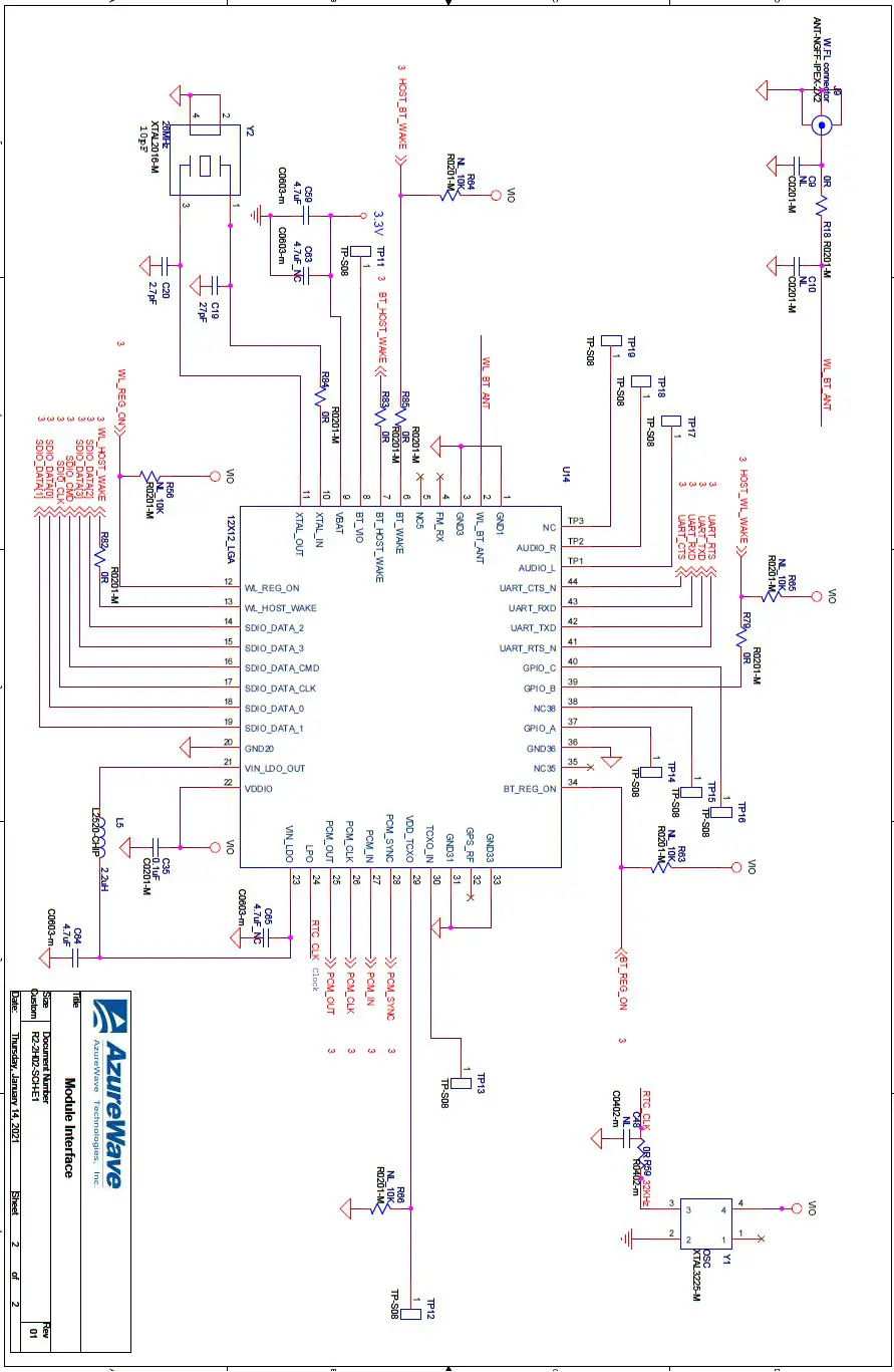 AzureWave AW-CM358-EVB IEEE 802.11- Diagram 1