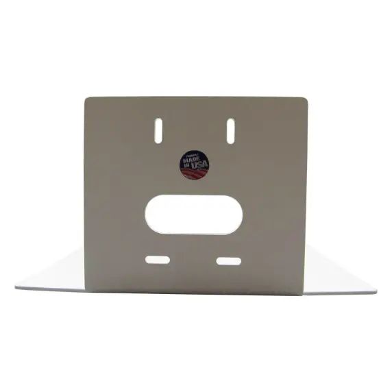 Drill hole in wall through rear exit opening