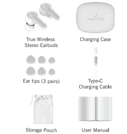 NAUTICA T400 Earbuds with Charging Case fig2