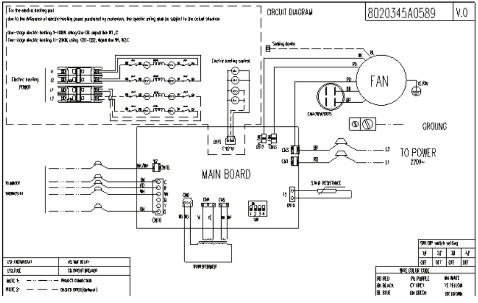 MRCOOL HAH140C Air Handler - High Voltage Wiring 3