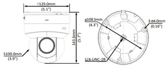 Cctv Security Pros 0235TN6D Mini PTZ Network Fixed Dome Cameras - Connection