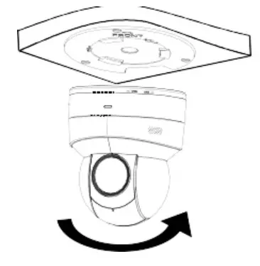 Cctv Security Pros 0235TN6D Mini PTZ Network Fixed Dome Cameras - fastened