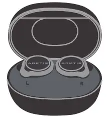 Arktis ONE Truly Wireless Noise Canceling Earbuds - automatically