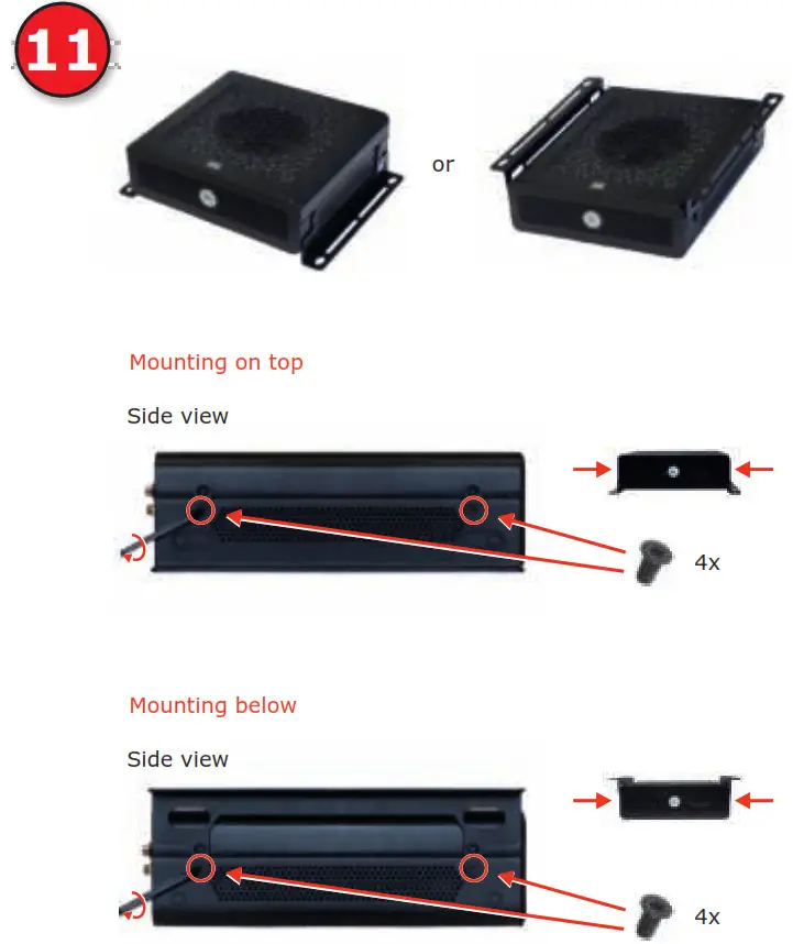 BARCO ClickShare Plug and Play Experience Management - Additional mounting options (optional)