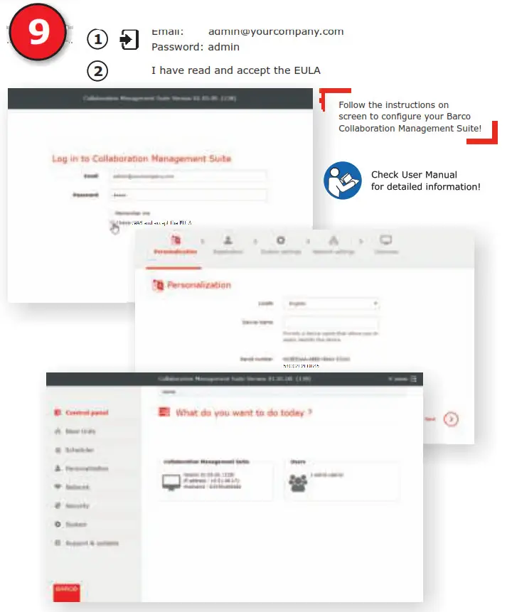 BARCO ClickShare Plug and Play Experience Management - Configuring the appliance
