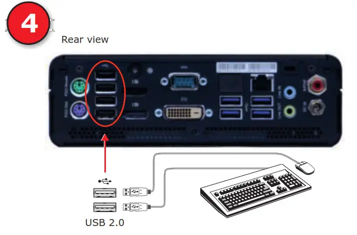 BARCO ClickShare Plug and Play Experience Management - Connecting keyboard and mouse (optional)