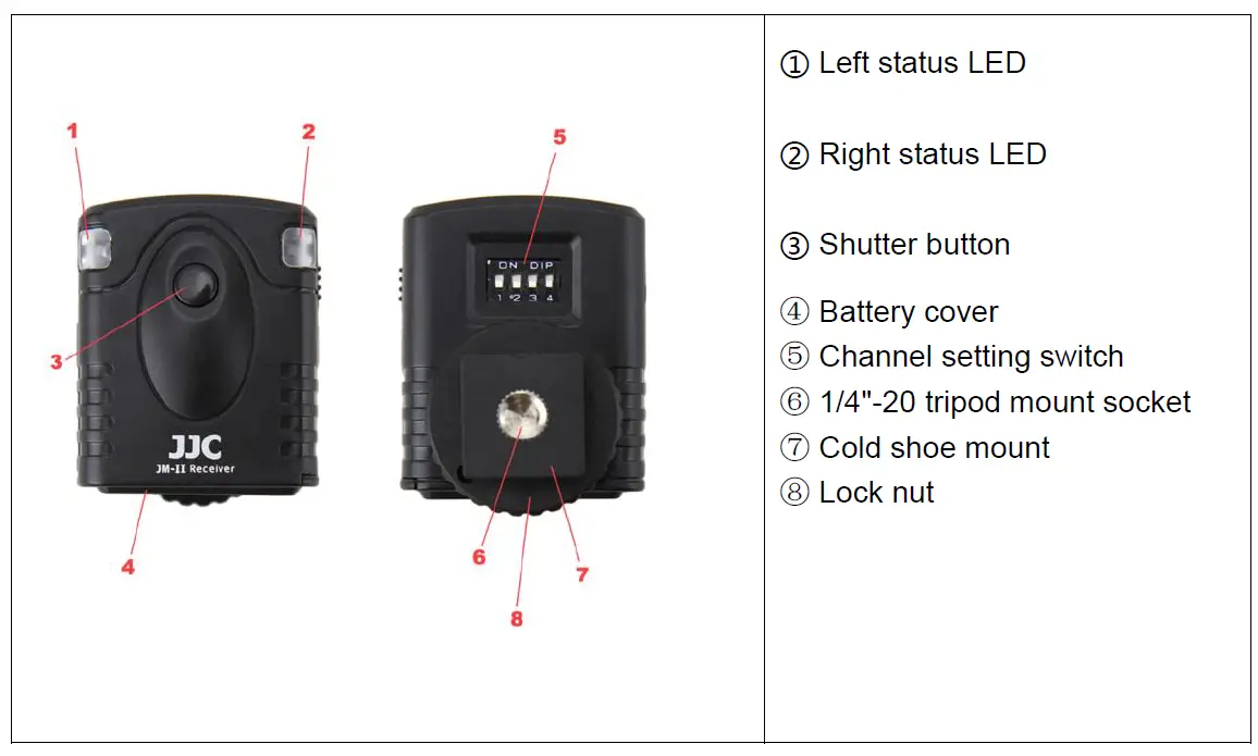 JJC JM-II Wireless Remote Controller User fig 4