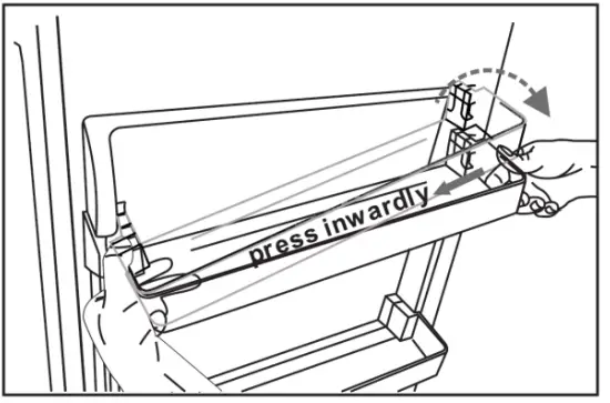 Install the door rack