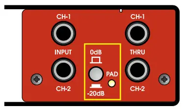 UNiKA PRO248 Pro Series Audio Interface Dual Active Direct Box - ATTENUATION