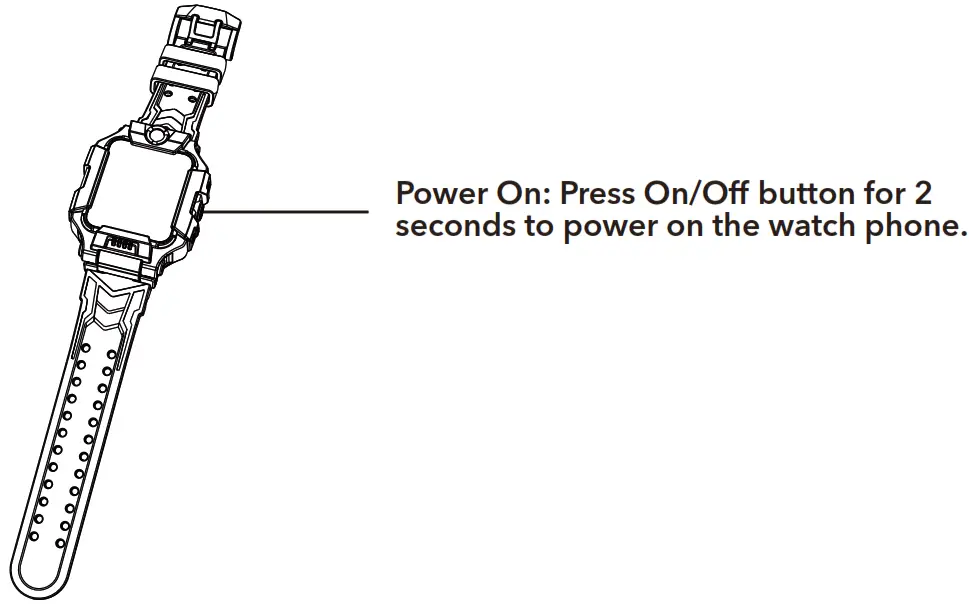 imoo Z6 Watch Phone - Power On