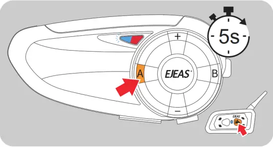 EJEAS Q7 Top Quality Hi Fi Motorcycle Bluetooth Intercom- Compatible with all EJEAS models 1