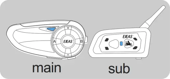EJEAS Q7 Top Quality Hi Fi Motorcycle Bluetooth Intercom- Compatible with all EJEAS models
