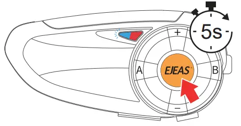 EJEAS Q7 Top Quality Hi Fi Motorcycle Bluetooth Intercom- Compatible with all EJEAS models 7