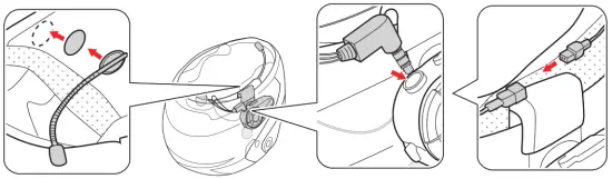 EJEAS Q7 Top Quality Hi Fi Motorcycle Bluetooth Intercom- Product Installation 5