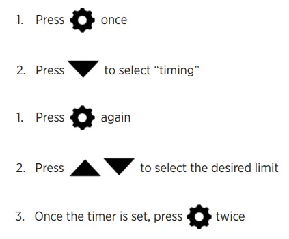 Streamline SF-FG03-024 Vivid Pro Fogger Instruction Manual - Activating the timer & setting a time limit for fogging