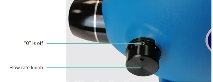 Streamline SF-FG03-024 Vivid Pro Fogger Instruction Manual - Open flow rate knob