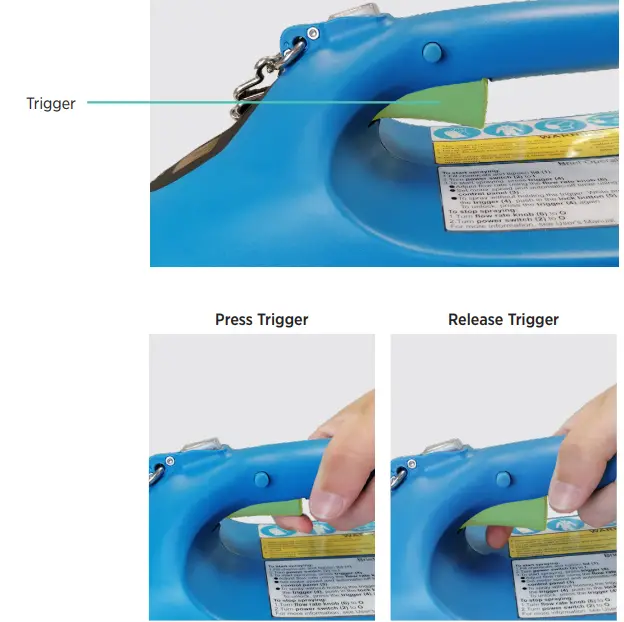 Streamline SF-FG03-024 Vivid Pro Fogger Instruction Manual - Pull the trigger to spray