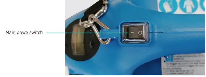 Streamline SF-FG03-024 Vivid Pro Fogger Instruction Manual - Turn off the main power switch on the handle