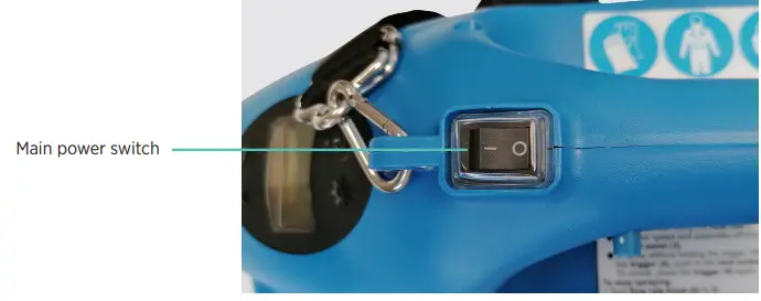 Streamline SF-FG03-024 Vivid Pro Fogger Instruction Manual - Turn on the main power switch