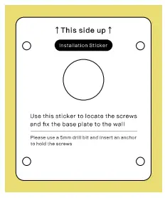 Installation Sticker