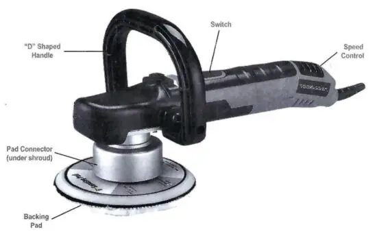 TOOLMAN DB5903 7 Inch Compact Polisher - Function