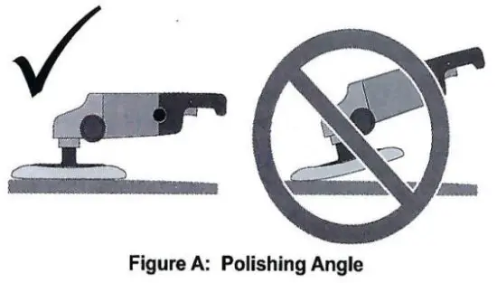 TOOLMAN DB5903 7 Inch Compact Polisher - connections off ground