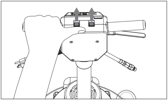 MYTEE T Rex Series T REX 115 Total Rotary Extractor Carpet Cleaner - Switching on