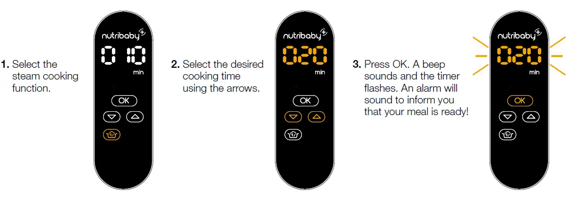 babymoov -A001117 -Nutribaby -Processor -of- Food -for -Babies -Baking -in -Steam -3