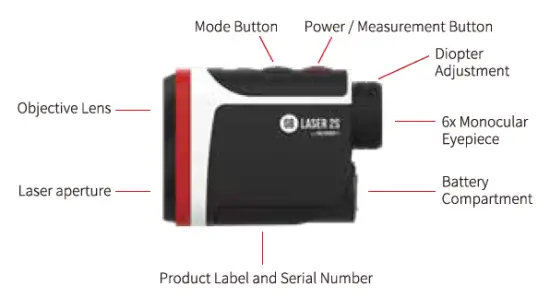 GOLFBUDDY -GB- LASER -2S- Laser -Rangefinder -with -Vibration- Mode -Slope- and- Magnet- 2