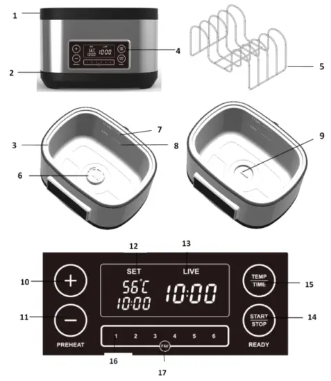 kogan KA9SOUSVIDA 9L Sous Vide Precision Cooker - Fig