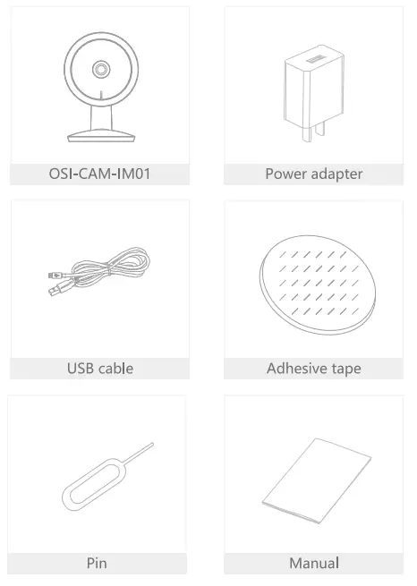 OSI go Direct Smart Mini Camera 1080P Indoor Wi Fi Security Camera - box