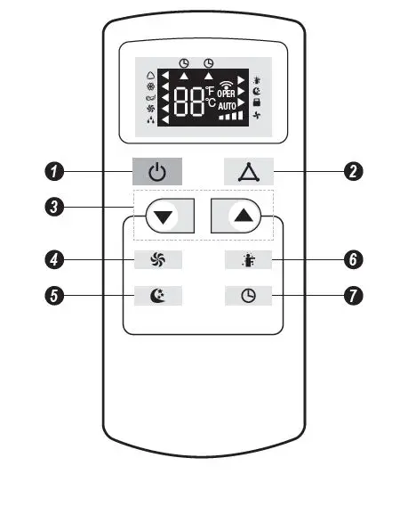 GREE GJC15BY-A6NRNC5A Air Conditioner CONTROL