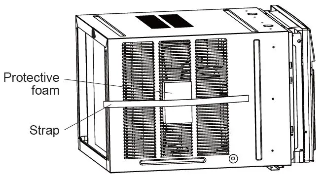GREE GJC15BY-A6NRNC5A Air Conditioner foam remoing