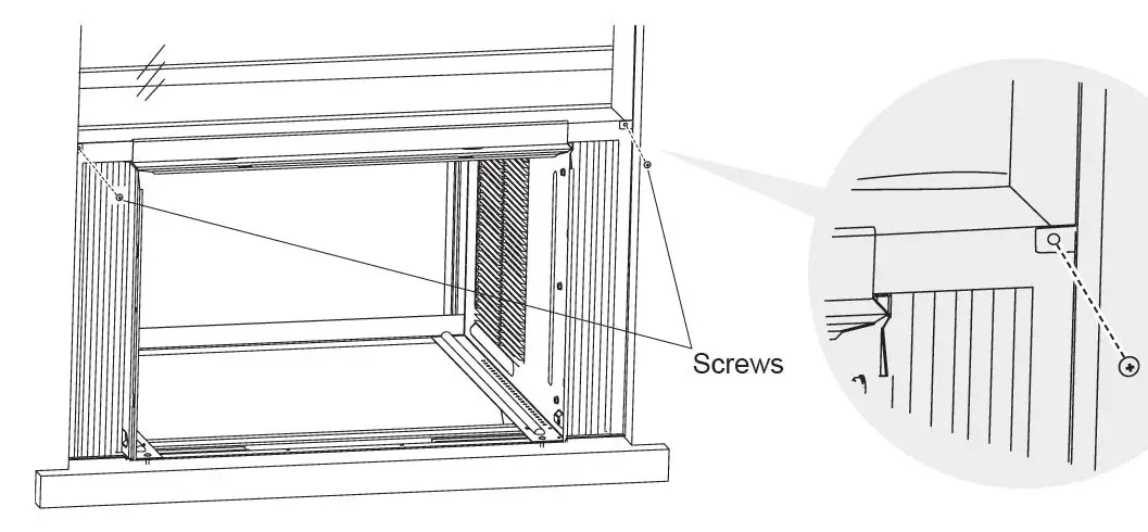 GREE GJC15BY-A6NRNC5A Air Conditioner pannel fixing