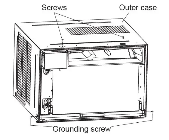 GREE GJC15BY-A6NRNC5A Air Conditioner unfastening 4