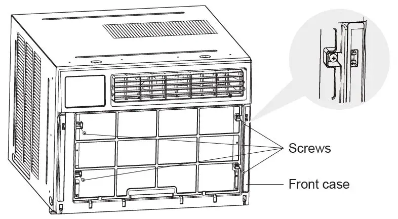 GREE GJC15BY-A6NRNC5A Air Conditioner unfasting