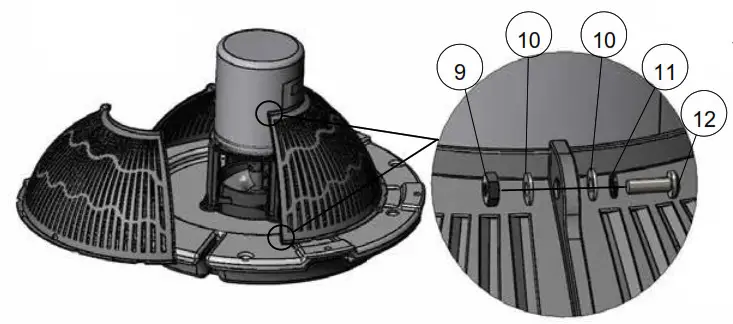 Kasco Lake Management Aerating 2400VFX, 3400(H)VFX, 4400(H)VFX Assembly 3