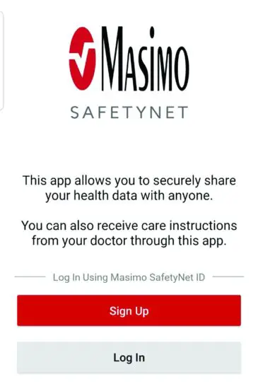 Masimo SafetyNet APP - figure 1