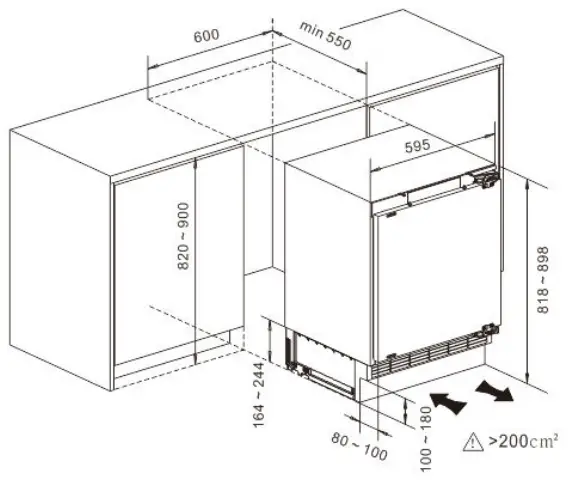 MORRIS W58121BI Built In Refrigerator - fig 1
