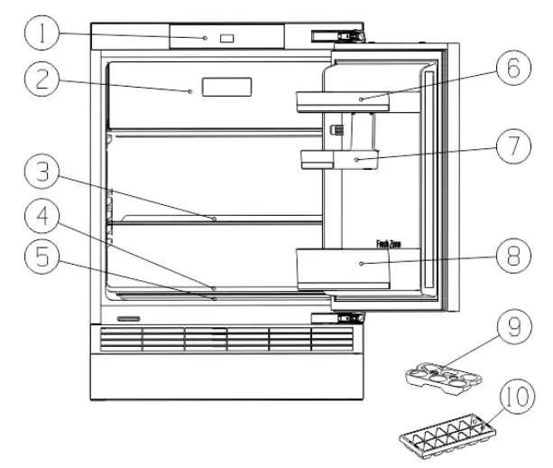 MORRIS W58121BI Built In Refrigerator - fig 8