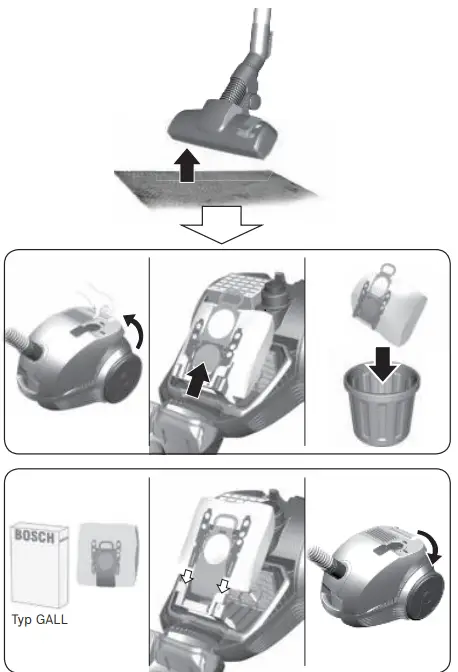 BOSCH BZGL2A312 Vacuum cleaner with bag 4