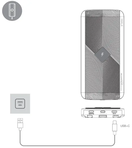 iWALK UBA10000M ScorpionAir Mag Powerbank - 3