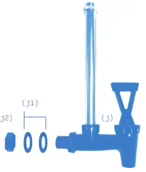 ProOne PO1-BIGPLUS-1POG7-BR Big+ Stainless-Steel Gravity Water Filter System - Plastic Spigot