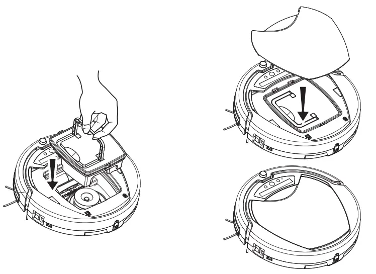 ADDA M680GMA Robotic Vacuum Cleaner - Top Cover