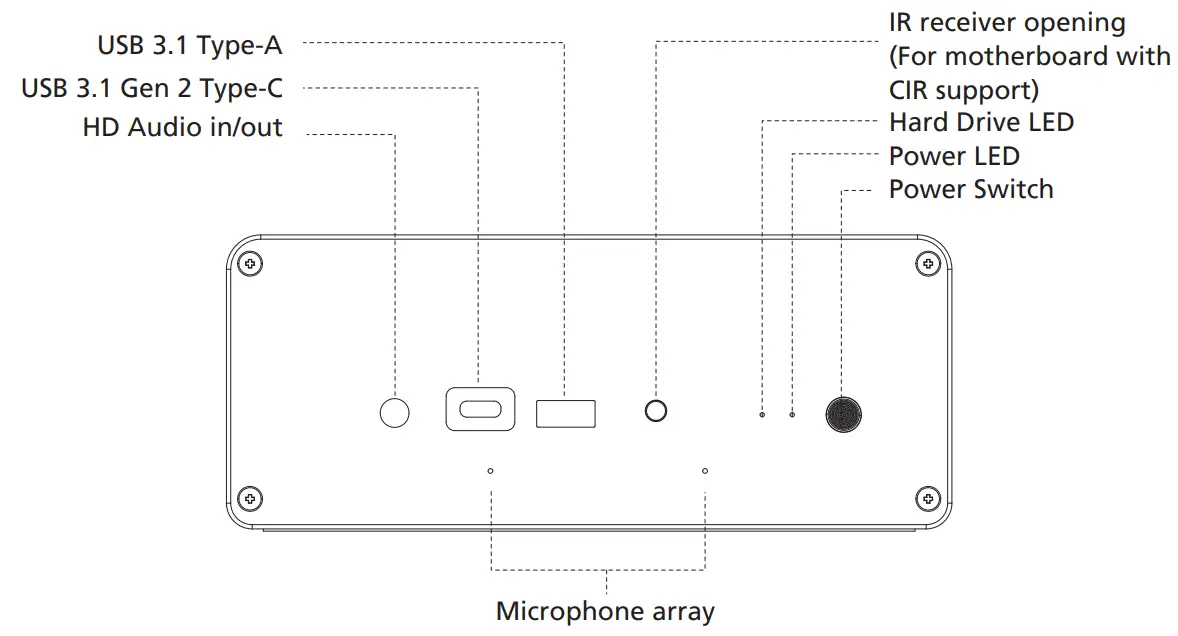 AKASA A NUC78 M1B Ultra Compact 1 3l Fanless Case - figure 2