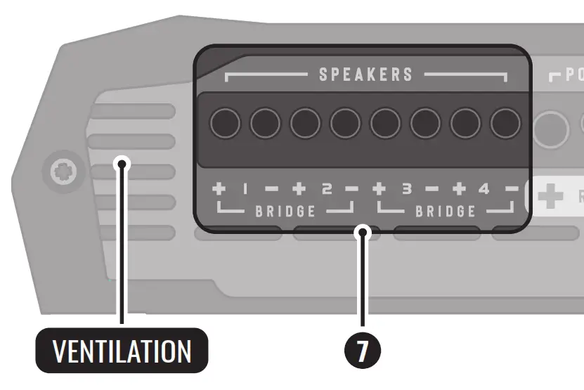 STETSOM Bravo HQ800 4 4 Channel Amplifier - Speakers1