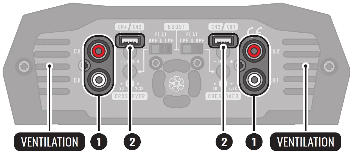 STETSOM Bravo HQ800 4 4 Channel Amplifier