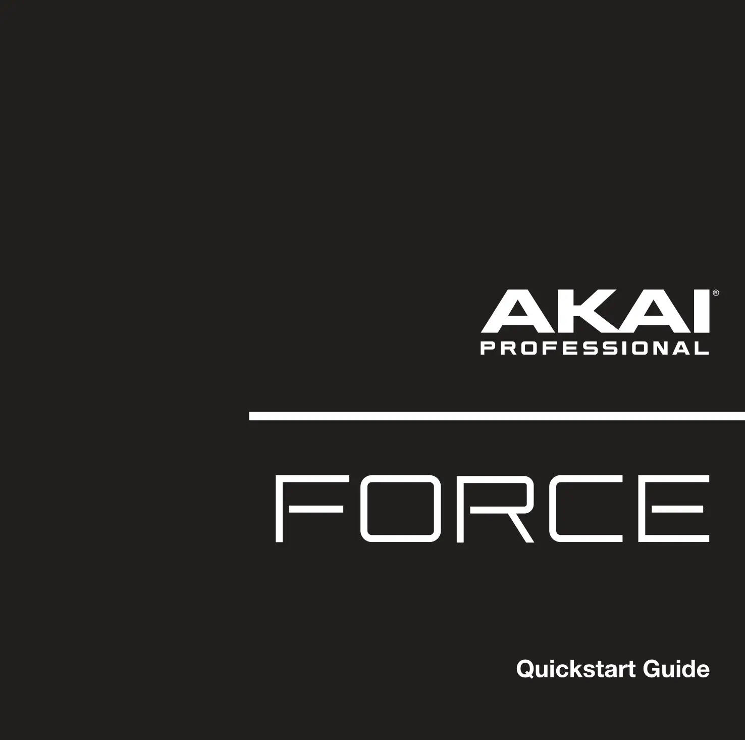 Akai Pro 25Key Force USB MIDI Keyboard Controller User Manual