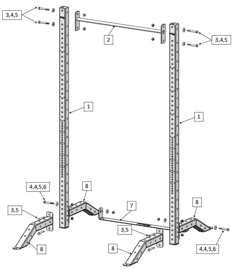 PRX PERFORMANCE Build Limitless® Squat Stand - Fig