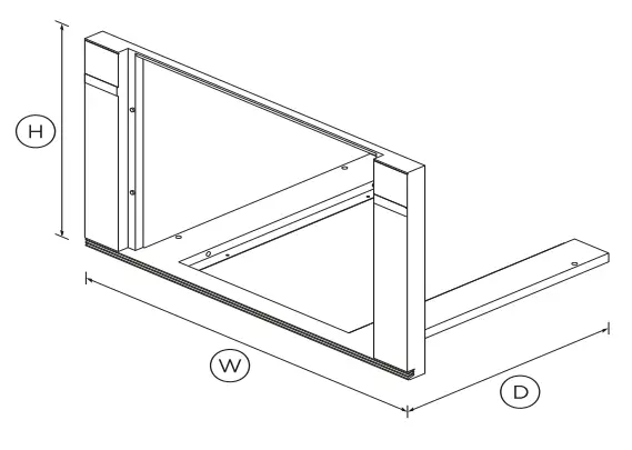FISHER PAYKEL TK30NDBB1 Companion Trim Kit-fig1
